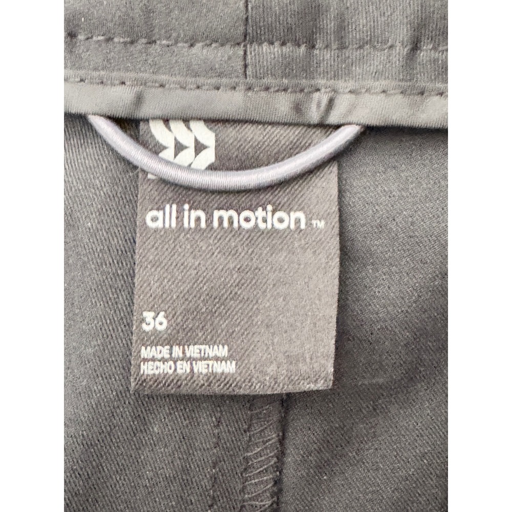 All In Motion Mens Black Golf Shorts Size 36 Activewear Hiking Chino 8 In Inseam - Picture 5 of 8